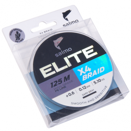Valas pintas Salmo Elite X4 Braid 125 m