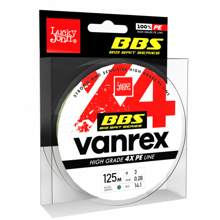 Valas pintas Lucky John Vanrex BBS X4 Moss Green 125 m