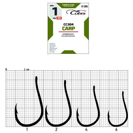 Kabliukai Cobra Carp