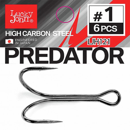 Kabliukai dvišakiai Lucky John Predator LJH121