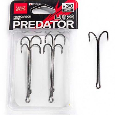 Kabliukai dvišakiai Lucky John Predator HLJ122