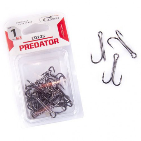 Kabliukai dvišakiai Cobra  Predator CD225