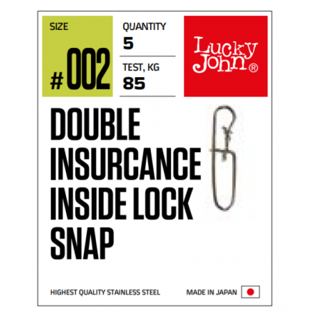 Karabinas Lucky John Pro Double Insurance Inside Lock