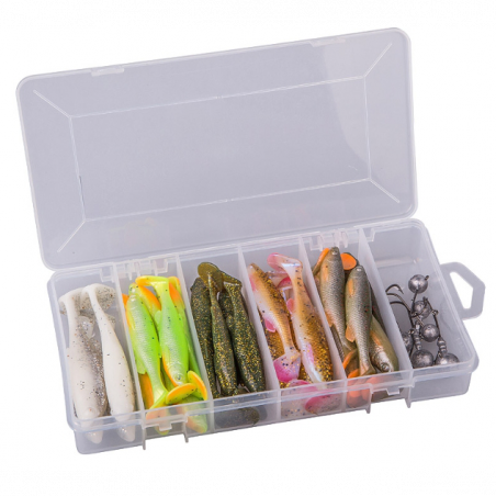 Guminukų rinkinys Savage Gear Fat Minnow T-Taip Kit 36 vnt