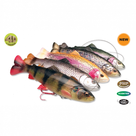 Guminukas Savage Gear 4D Line Thru Pulsetail Trout 20cm, 102g