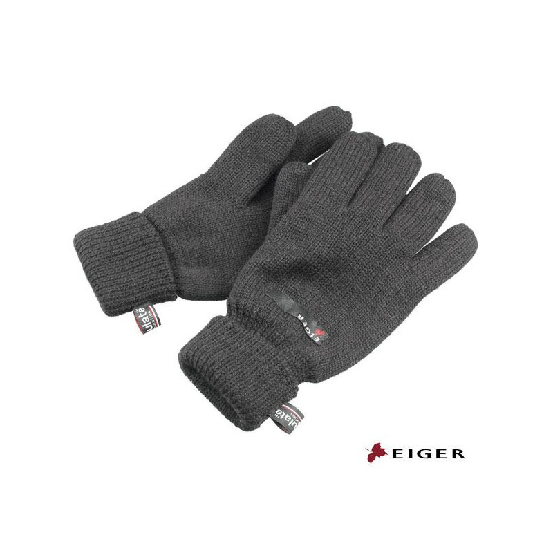 Pirštinės Eiger Knitted Gloves Thinsulate Black