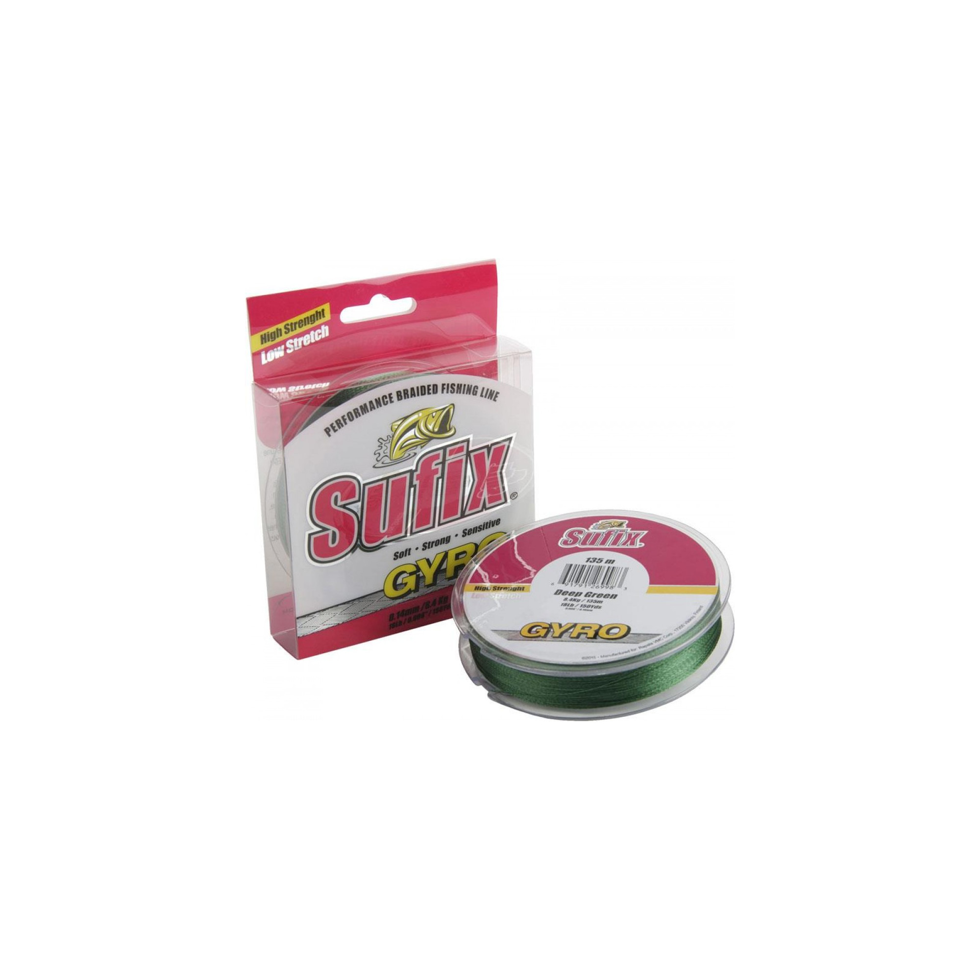 Sufix Gyro Hi Performance Braid Fishing Line | 100 Mt / 110 Yd | Deep Green