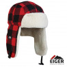 Kepurė Eiger Fleece Korean Hat Red Check