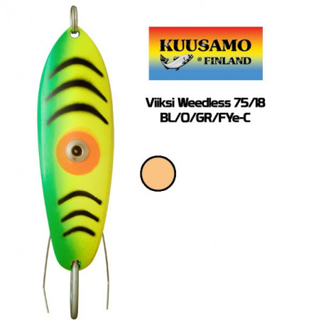 Blizgė Kuusamo Viiksi 75mm/18g žolinė