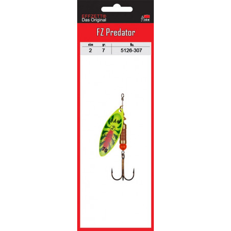 Sukriukė DAM FZ Predator Spinner Fire Shark 3g