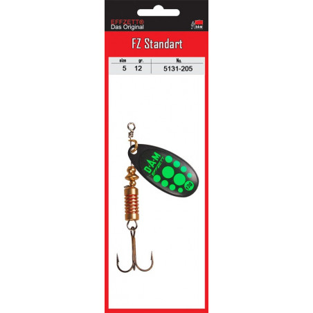 Blizgė DAM FZ Standart Spinner Black Green