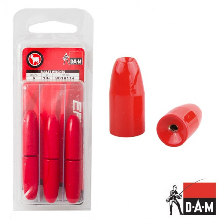 Svareliai DAM Texas Bullet 14-18g Red