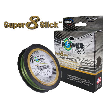 Valas pintas Power Pro 8 Slick 135m. žalias