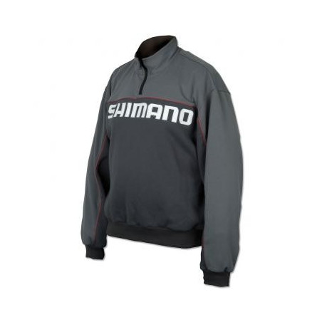 Džemperis Shimano HFG Half zip 02 M-XXL Pilkas