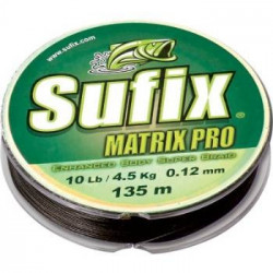 Valas pintas Sufix Matrix Pro +PVC 135m žalias
