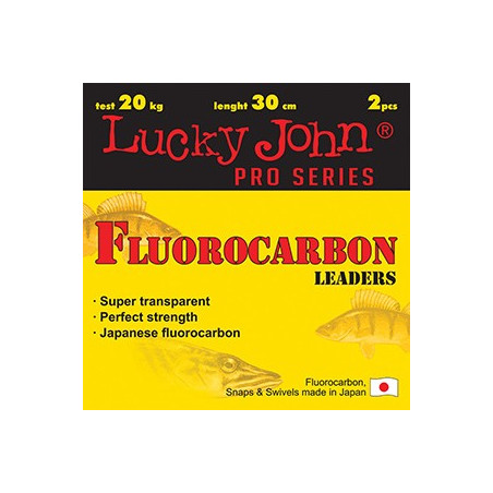 Pavadėlis Lucky John fluorocarbon 2vnt