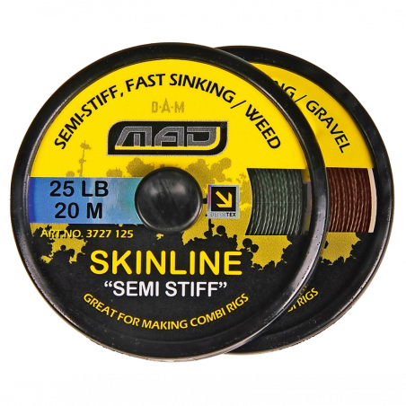 Karpinis valas MAD Skinline Semi Stiff Gravel 20m 25lb