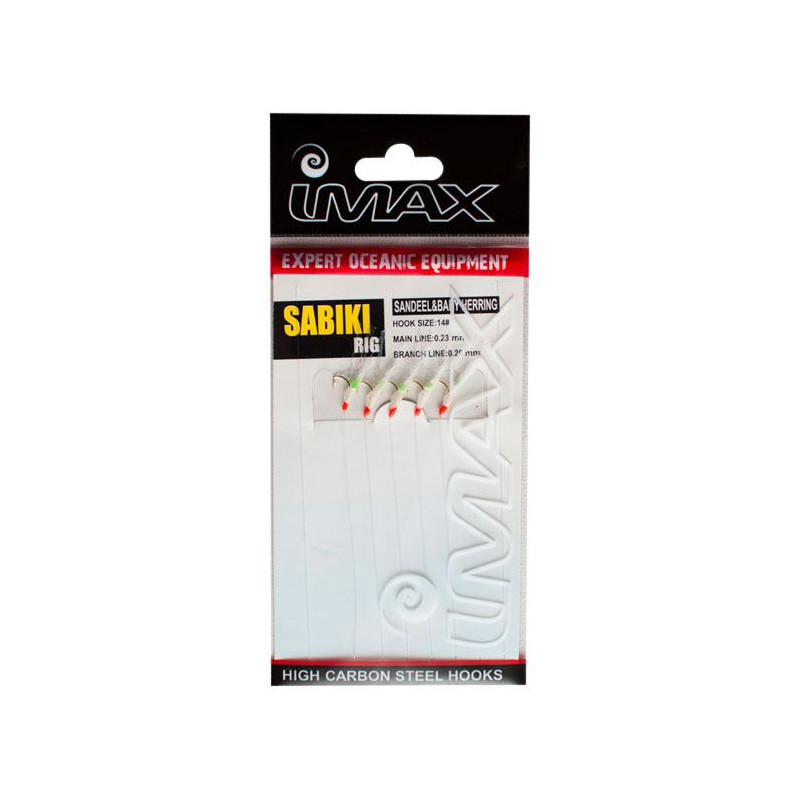 Jūrinė sistemėlė imax sabiki1 5 hooks 14 0.20/0.23mm