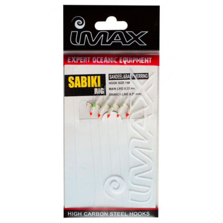 Jūrinė sistemėlė imax sabiki1 5 hooks 14 0.20/0.23mm
