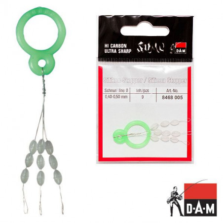 Silikoniniai stopmazgiai DAM 0,10 - 0,15 mm 9 vnt.